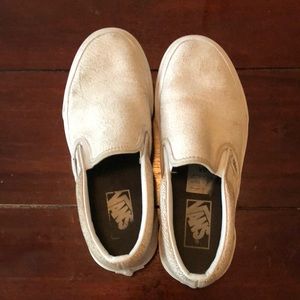 Vans slip on - cracked leather